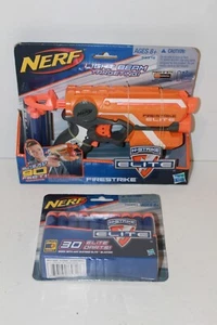 Hasbro Nerf N-Strike Elite FIRESTRIKE Blaster Pistol Dart Gun & Extra Darts New - Picture 1 of 5