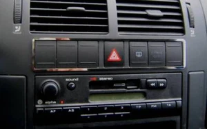 D Chrom Rahmen für Schalterleiste / VW Polo 9N - Edelstahl poliert - Bild 1 von 3