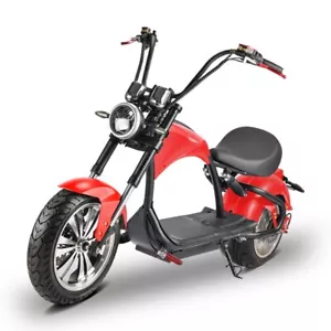 Elektroroller E-Scooter mit Straßenzulassung Chopper 3000 Watt 200 kg Rot Coco - Bild 1 von 8