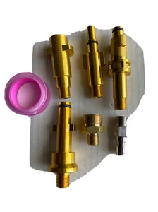 Misc Lot of 6 pc High Pressure Washer Lance Gun  Adapters & teflon tape - Picture 1 of 7