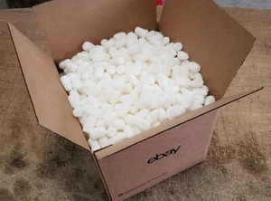 1 Cubic Foot of Eco Friendly Biodegradable Packing Peanuts Popcorn with Box - Picture 1 of 4
