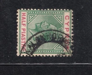 CYPRUS RAILWAY STATION R.P.O. KALOKHORIO Type 42 POSTMARK ON KG V STAMP - Picture 1 of 1
