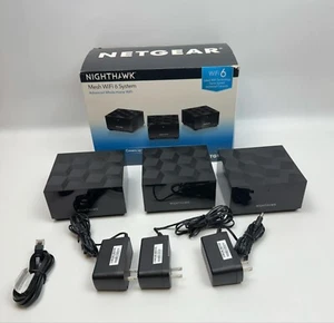 NETGEAR MK63-100NAS Nighthawk MK63 Mesh Whole Home WiFi 6 System - Picture 1 of 10