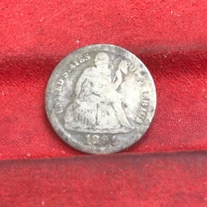1891 Silver Philadelphia Mint Seated Liberty Dime - Picture 1 of 2