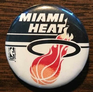 MIAMI HEAT Classic Logo Lapel Button ~Excellent Condition - Picture 1 of 1