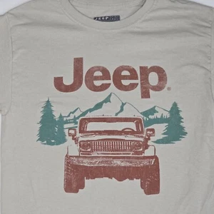 Jeep 1941 Spirit Cherokee Off-Road 4x4 T-Shirt Men’s Small Beige FCA Vintage - Picture 1 of 6