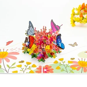 Butterfly Garden Pop Up Cards - Picture 1 of 9