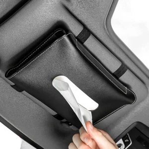 Car Sun Visor Mount Tissue Box Napkin Holder Bag Paper Towel Case Accessories - Foto 1 di 12