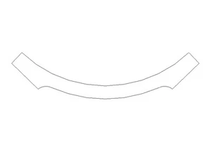 Plastic Ceiling Coving Plain Scoop 2.9m x 100mm (Looks like plaster) - Picture 1 of 3