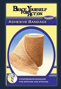 Adhesive Bandage Gauze Dressing Compression Sprains Strains Self Adhering Wrap - Picture 1 of 1