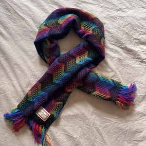 NEW FIGUEROA 100% Alpaca Scarf Made in Peru Colorful Vibrant - Picture 1 of 7