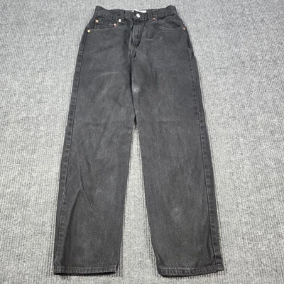 Levis 550 Jeans Mens 30x30 Black Relaxed Fit Tapered Leg Denim 100% Cotton 26x28 - Image 1 of 4