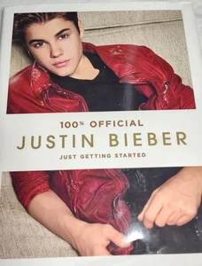 NROR BRAND NEW: 100% Official JUSTIN BIEBER HB Book: Just Getting Started - Picture 1 of 4