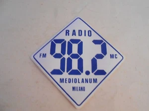Aufkleber Sticker-RADIO MEDIOLANUM-cm.11,5x11,5 - Bild 1 von 1