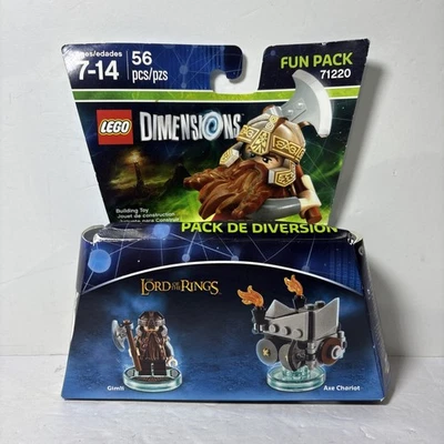 LEGO Dimensions 71220 El Señor de los Anillos: Fun Pack, Gimli y Hacha Carro SELLADO Foto 1 de 4