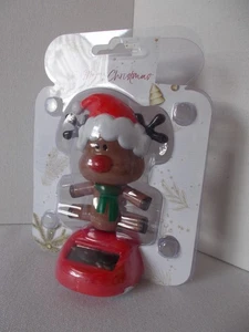 Solar Figur, Wackelfigur mit Solar, RUDOLF - WEIHNACHTSMANN tanzt Hula, - Bild 1 von 2