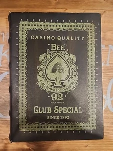 Vintage Bee Poker Set 99 Club Special Storage Book w/ Cards Chips & Instructions - Picture 1 of 12