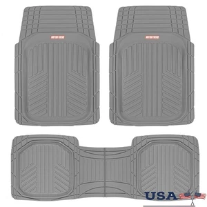 Heavy Duty Rubber Floor Mats Set All Weather Protection Cars SUVs Trucks New - Foto 1 di 10