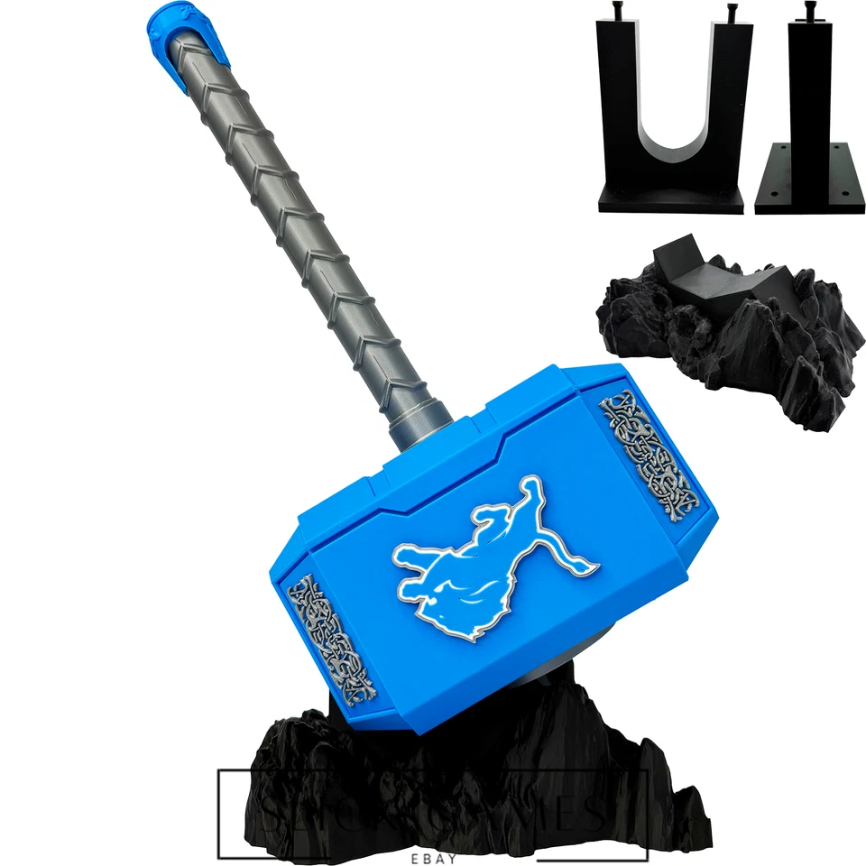 Detroit Lions #1 Mjolnir Thor's Hammer | Fan Art impreso en 3D Foto 1 de 1