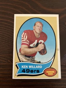 Fútbol americano Topps 1970 Ken Willard #217 - San Francisco 49ers (en muy buen estado) - Imagen 1 de 3