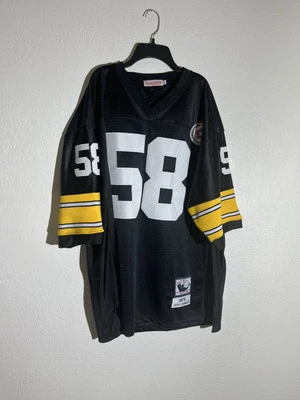 Camiseta deportiva de colección Mitchell & Ness Pittsburgh Steelers Jack Lambert #58 retro 54 Foto 1 de 4