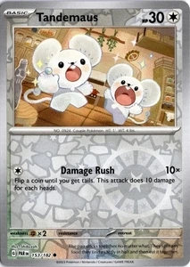 Tandemaus 153 Reverse Holo Common Pokemon Paradox Rift - Picture 1 of 2