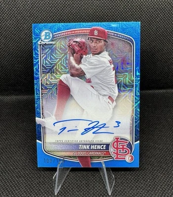 2025 Tink Hence Bowman Chrome Blue Mojo Auto /150 RC Cards Prospect - Image 1 of 2