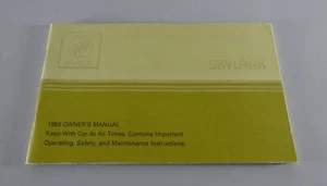 Manuale Dell'Owner / Manuale Buick Skylark Anno 1983 - Foto 1 di 2