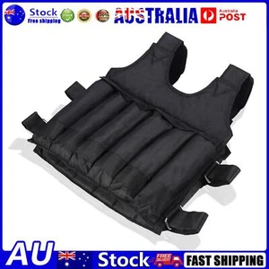 Adjustable 50KG Max Load Fitness Weight Vest with 12 Loadable Pouches - Picture 1 of 19