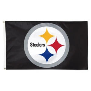 Pittsburgh Steelers Football fans 3x5 ft Black Flag - Ideal NFL Gift Banner - Picture 1 of 3
