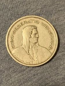 1932-B Switzerland 5 Francs 83.5% Silver 15 Grams KM#40 - Picture 1 of 4