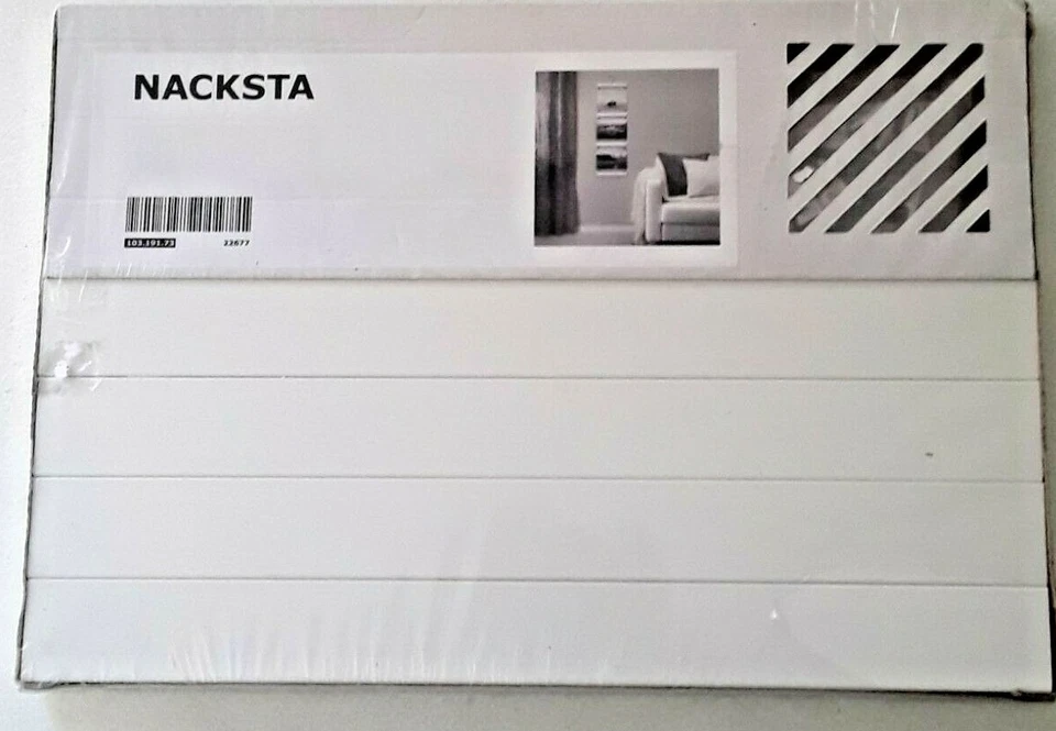 Ikea Nacksta Picture Frame Holds 3 Photos White Minimalist Clips 101.191.73