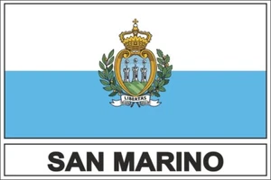Aufkleber Sticker Flagge San Marino rSM - Bild 1 von 1