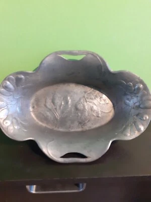 Coupe a fruit signé osiris n 539 art nouveau fruit feuilles  - Photo 1/4