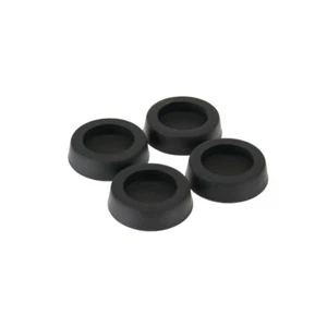 4er Set InLine Gummifüsse Ø 32 x 9mm Gummidämpfer Selbstklebende PC-Gehäuse Füße - Bild 1 von 2