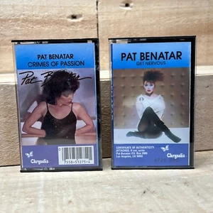 PAT BENATAR - 2 Cassettes, Crimes of Passion, Get Nervous, GOOD CONDITION - Picture 1 of 7