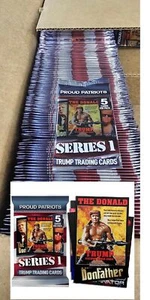 560 PACKS....DONALD TRUMP TRADING CARDS SERIES #1 (5 CARD SEALED PACKS) (1 CASE) - Picture 1 of 7