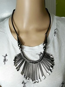Hand made African Metal Spike Necklace Ethnic Tribal Jewelry   - Picture 1 of 4