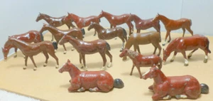 Vintage Lead Britains Johillco Crescent Taylor Etc -  Horse x 15 - Picture 1 of 3