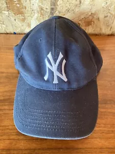 Cappello berretto New York Yankees cinturino schiena blu bianco logo tinta unita base palla papà adulto - Foto 1 di 3