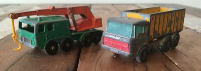 LESNEY No.30   8 WHEEL CRANE + LESNEY No.47 DAF TIPPER CONTAINER TRUCK  - Bild 1 von 4