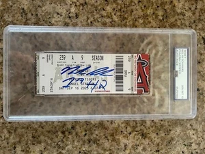NOLAN SCHANUEL ANAHEIM ANGELS 9/16/23 MLB 1ST HOMERUN SIGNED TICKET PSA 10 COA - Picture 1 of 4