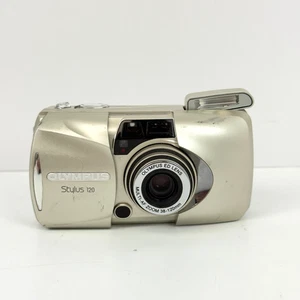 Olympus Stylus 120 35mm Point & Shoot Film Camera Zoom Lens - Battery Tested - Picture 1 of 11