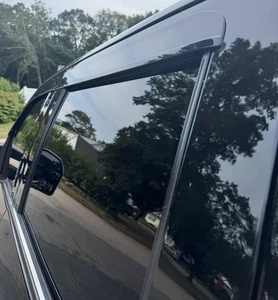 Smoke Black Rain Guards Vent Visors Shade for 17-2025 Ford F150 F250 Super Crew - Picture 1 of 4
