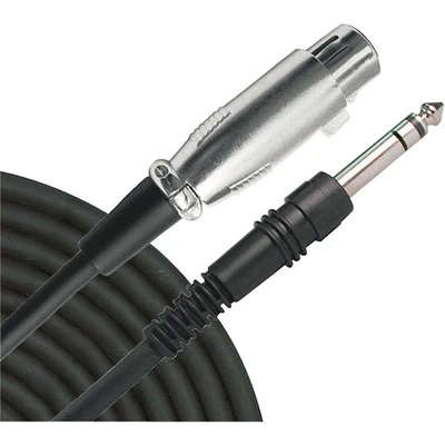 Cable de interconexión Livewire Essential 1/4" TRS macho a XLR hembra 5 pies negro Foto 1 de 4