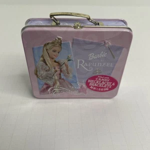 Barbie in Rapunzel Bonbondose 408 Crispy Chocolate Coins 2002 Mattel Mini 3,25" - Bild 1 von 9