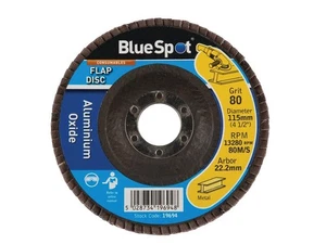 BlueSpot Tools Sanding Flap Disc 115mm 80 Grit B/S19694 - Picture 1 of 3
