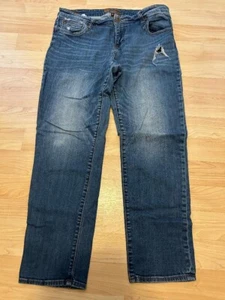 Kut From The Kloth Jeans Womens Size 12  Straight Regular Fit Stretch Blue Denim - Picture 1 of 4