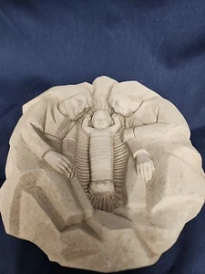 Washington National Cathedral HOLY FAMILY Nativity Cast Sculpture Hang or Stand - Bild 1 von 15