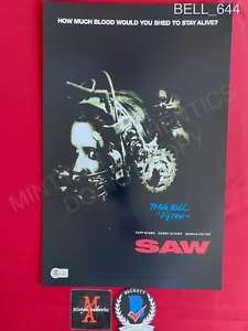 Tobin Bell Jigsaw Saw autografo firmato 11x17 foto Beckett COA horror - Foto 1 di 7